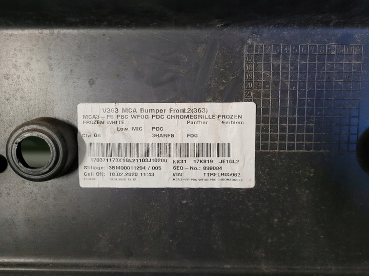 фото №9, Ford transit mk8 viii рестайлінг бампер перед переднє kk31r17757