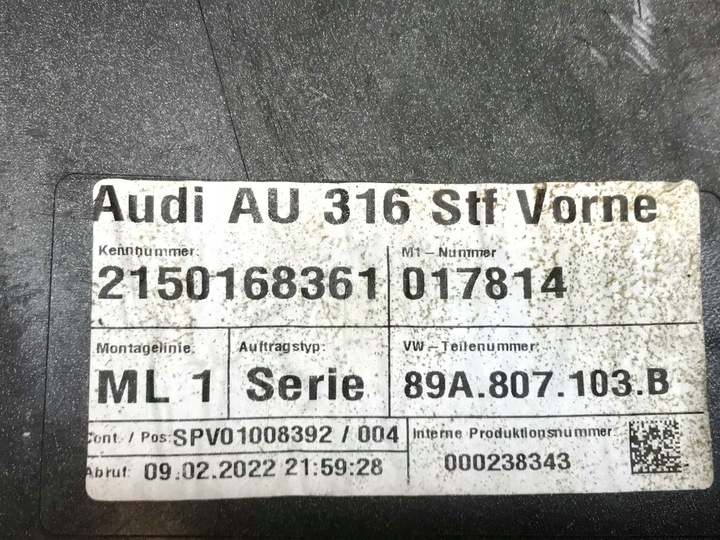 фото №10, Audi q4 уголок бампера левый 89a807103b