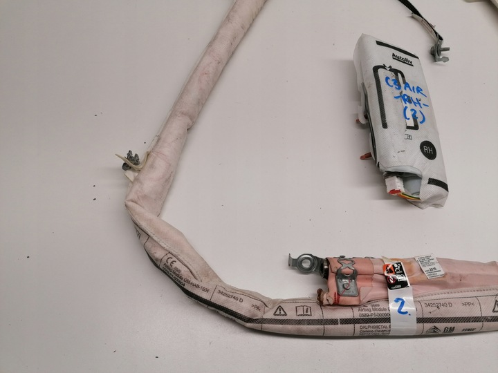 фото №5, Citroen c3 aircross шторка права подушка сидіння подушка безпеки оригінал 2017-