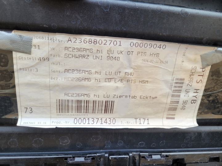 фото №15, Задній бампер mercedes cle amg купе w236 a236 гібрид