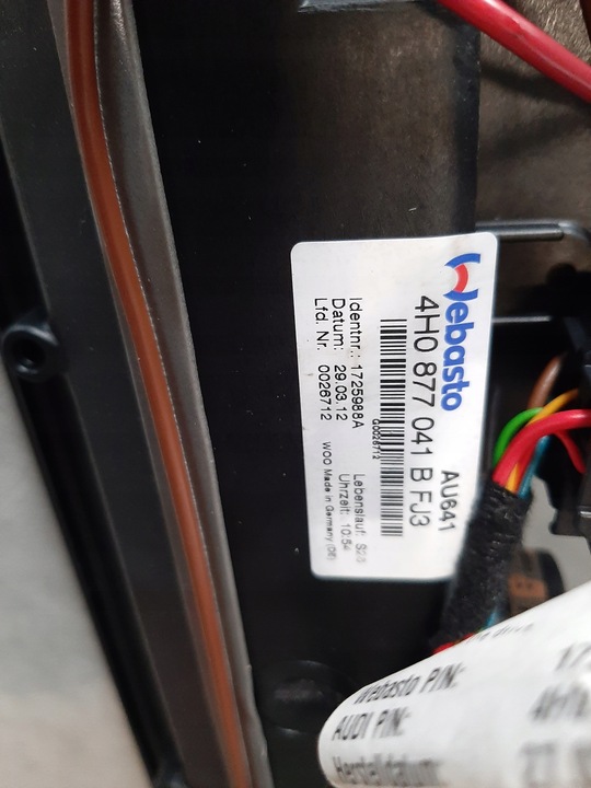 фото №5, Audi a d4 люк солнечный 4h0877041b fj3 крыша стекло