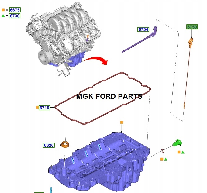 фото №2, Ford оригінальний номер 2179524 щуп рівня масла mustang 17-