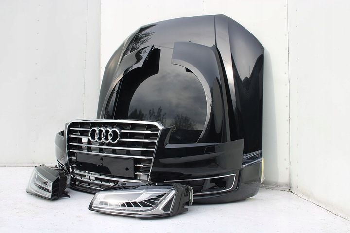 фото №6, Audi a8 4h рестайлінг перед matrix капот крила бампер + зад кришка лампи + drz