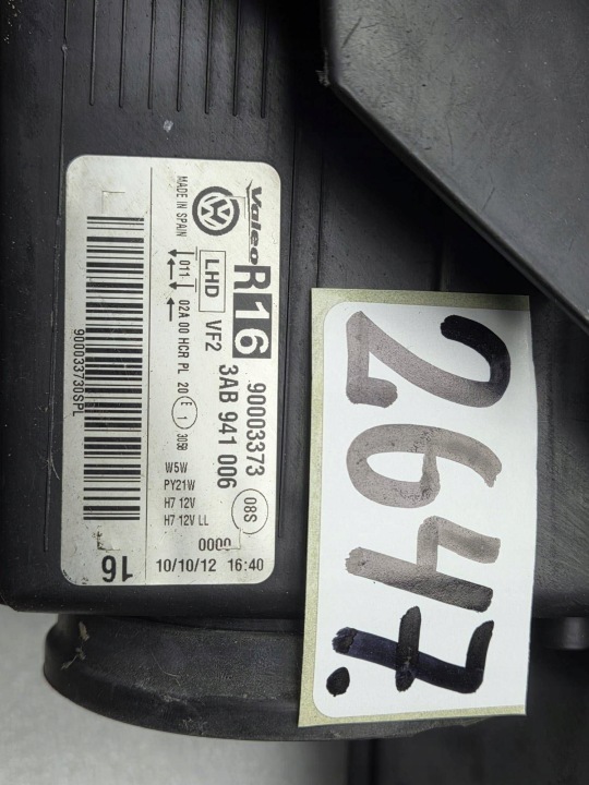 фото №12, Volkswagen passat b7 3ab941006 фара правое правая перед передняя