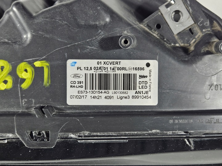 фото №15, Лампа правая перед передняя ford mondeo v mk5 полный led eu