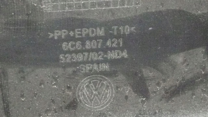 фото №11, Vw polo v 5 6c рестайлінг 14-17 бампер зад pdc hak 6c6807421 коричневий колір