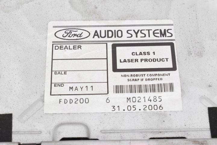 фото №7, Радіо радіопрогравач cd aux fdd200 m021485 ford mondeo mk3 03-07