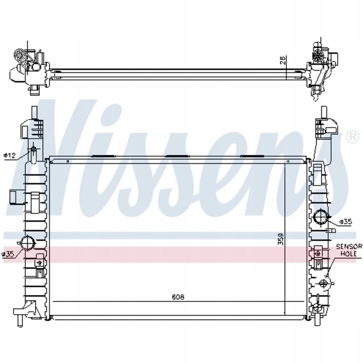 фото №1, Радиаторов воды opel meriva a 03-10 1.4 1.6 1.8