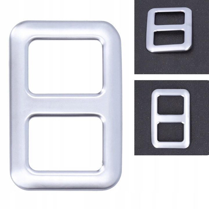 фото №10, Рама кнопки причепи багажника заднього abs сріблястий оздоблення підходить