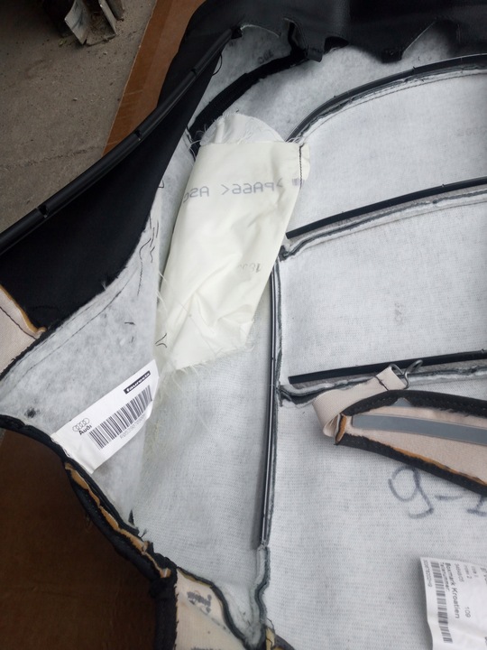 фото №8, Audi a4 b7 обивка обшивка спинка сиденья левого кожа!!! 9-20