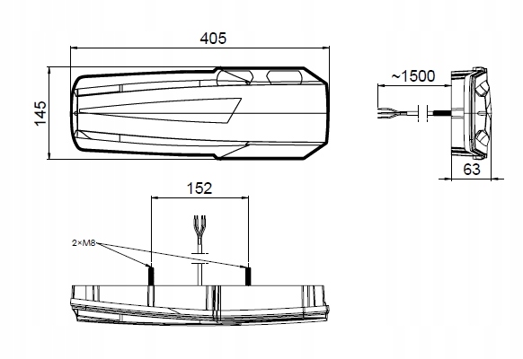 фото №16, Фары задние комбинированные led mavic диодные автобус neon большой польские комплект