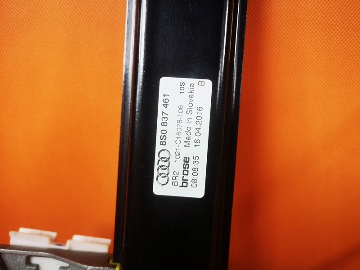 фото №8, Audi ttrs tt підйомник направляюча скла двигун lh 8s0837461 / 5q0959802b