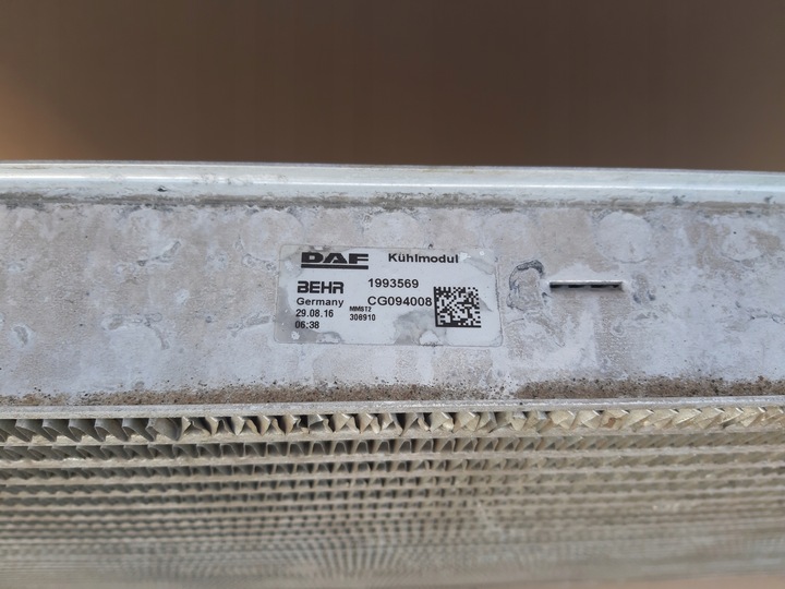фото №9, Daf cf euro6 радіаторів повітря інтеркулер 1909454 1993569