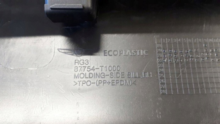 фото №9, Genesis g80 2021-2025 молдинг порогова права 87754t1000
