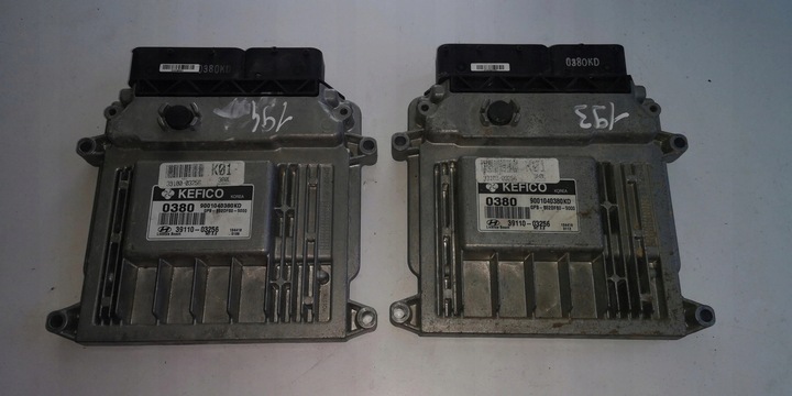 фото №7, Комп'ютер ecu hyundai i20 39110-03256 9001040380kd