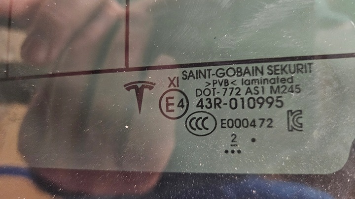 фото №8, Скло зад задня tesla модель 3 2022 рік оригінал 1647645-00-d