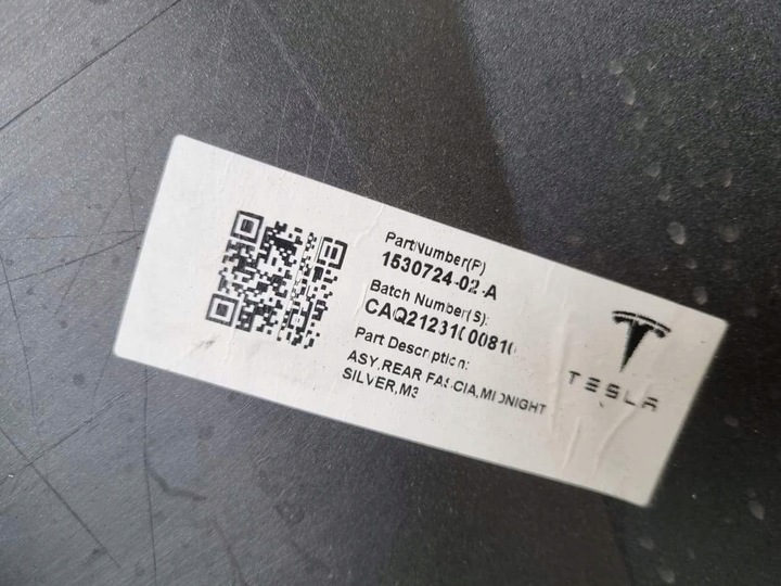 фото №6, Tesla модель 3 бампер зад задний оригинал