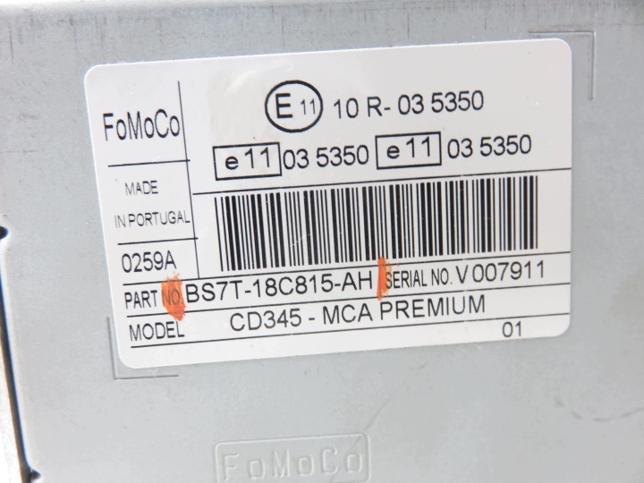 фото №6, Магнитола ford mondeo mk4 iv bs7t18c815ah