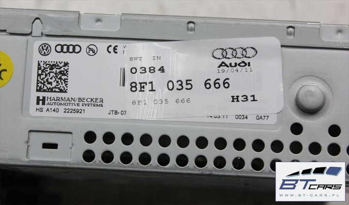 фото №12, Audi a4 a5 q5 набор mmi 3g+ монитор + считыватель + панель 8r0919609 8f1035666