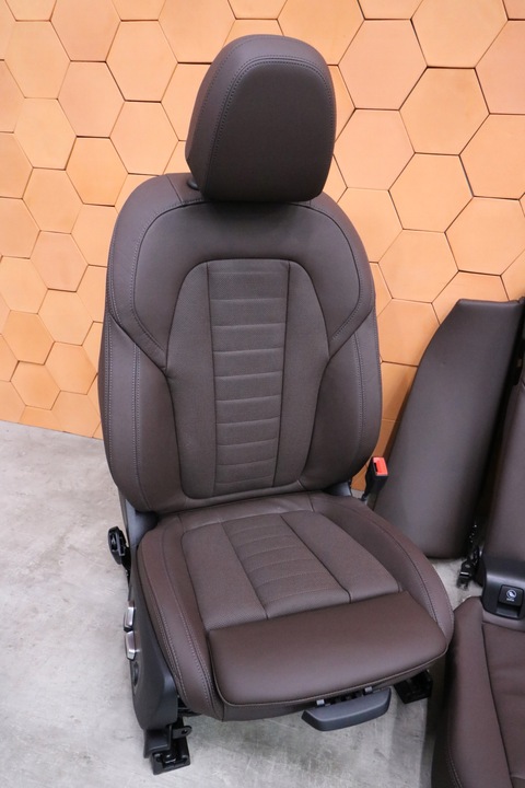 фото №11, Bmw x4 g02 lci салон сидіння диван обшивки mokka sport вентиляція нагрівання