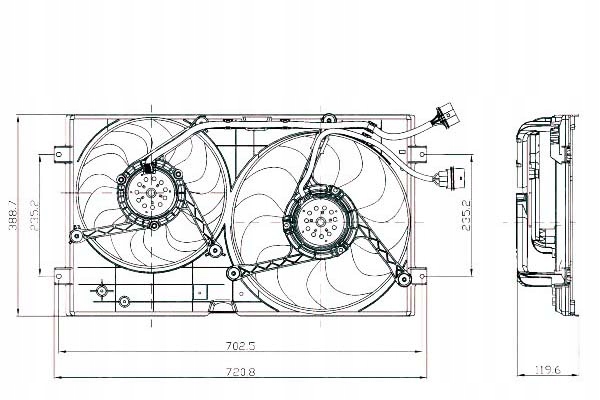 фото №1, Nrf вентилятор радіатор skoda fabia 1.6