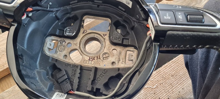 фото №15, A4 b8 рестайлінг кермо шкіра шкіряний пелюстки зрізана sline 8k0419091cp a5 8t