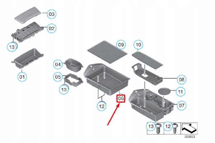фото №8, Лоток na drobiazgi bmw z4 roadster e89 51169181218 9181218 нова оригінальна
