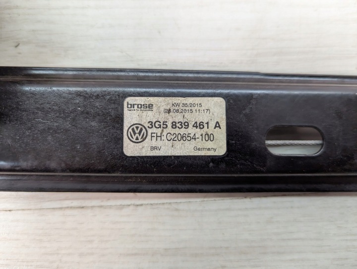 фото №5, Механизм стёкла левое зад vw passat b8 3g5839461a