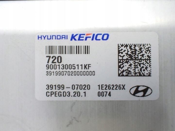 фото №9, Комп'ютер блок керування двигуна 39199-07020 hyundai i30 iii 1.0 t-gdi 22r