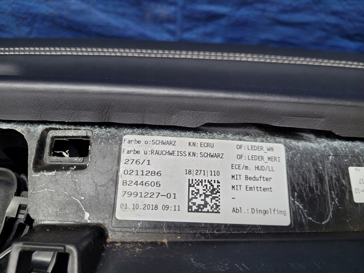 фото №8, Консоль панель роздавальна ремені подушка безпеки g11 g12 eu оригінал individual head