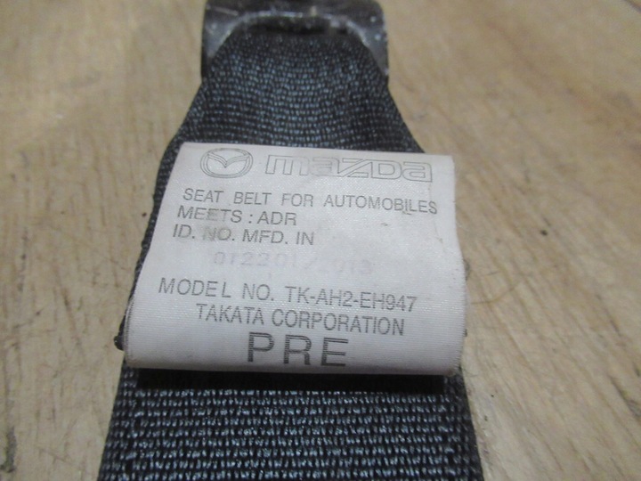 фото №7, Pas натяжитель перед правые mazda 6 gj 12/17 год