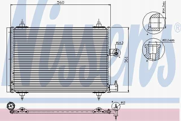 фото №1, Радиаторов кондиционера з осушитель psa