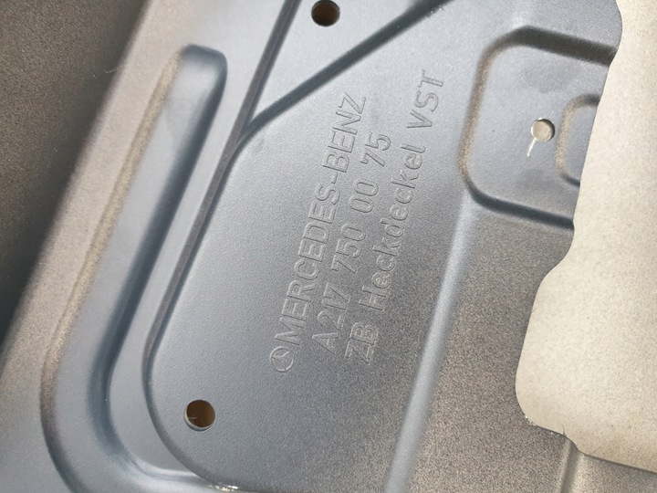 фото №6, Mercedes s217 w217 купе крышка зад задняя