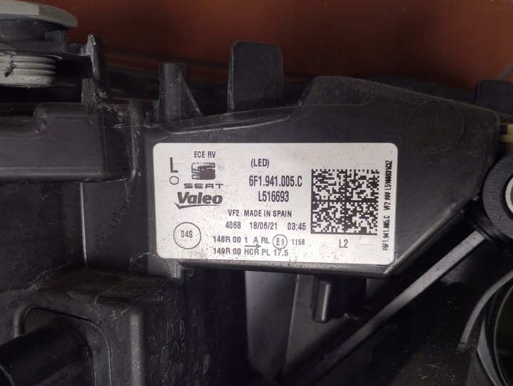 фото №11, Лампа ліва повний led seat ibiza v arona рестайлінг 2021-^ 6f1941005c