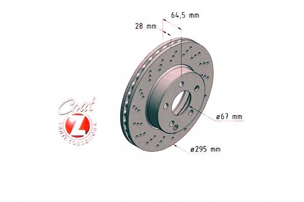 фото №2, Диски гальмівні 2szt mercedes w204 c-klasa 07- zi