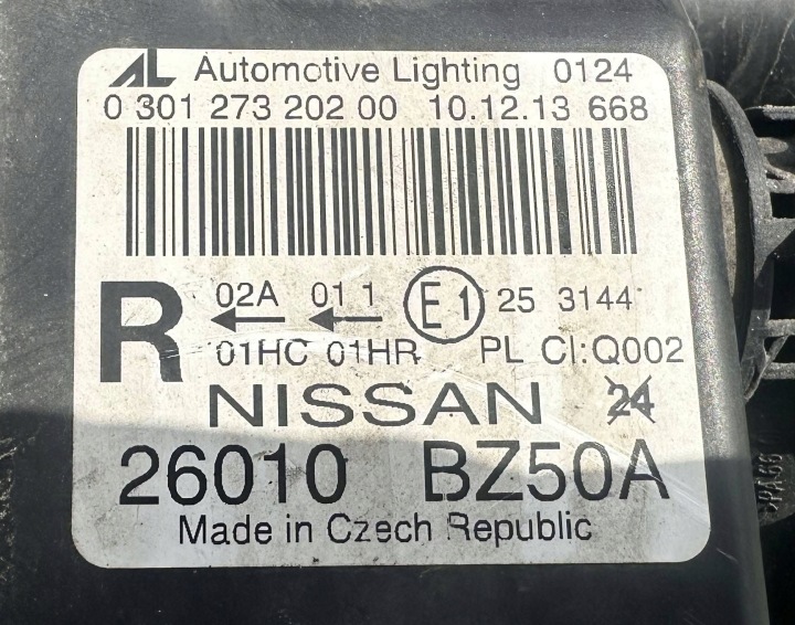 фото №13, Фара правое nissan nv400 оригинал 2010-2024r 030127320200 / 26010bz50a