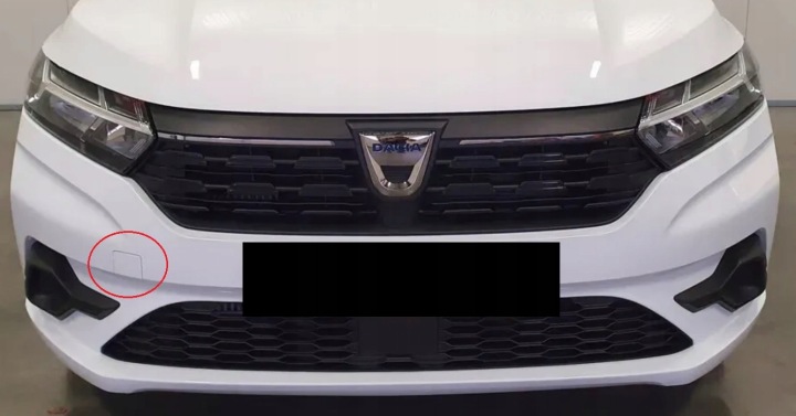 фото №10, Dacia sandero 3 iii хетчбек 2020- заглушка фаркоп перед оригінал