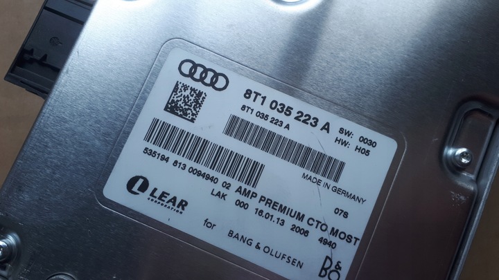 фото №7, S4 b8 рестайлінг a4 підсилювач bang olufsen 8t1035223a