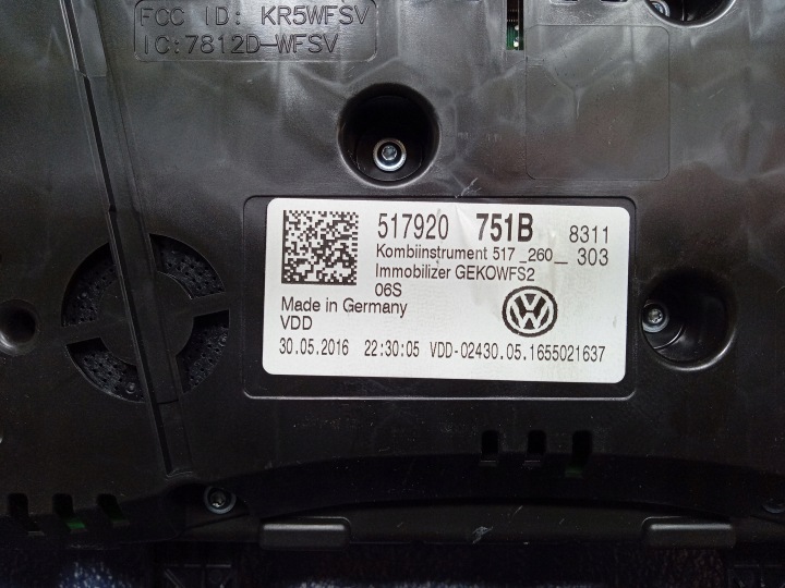 фото №5, Vw golf vii sportsvan 1.6 tdi спідометр  прилади eu 517920751b