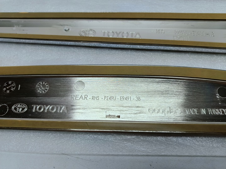 фото №10, Toyota auris ii 12- планки захисні двері хром нове комплект pz49u-e9491-zb