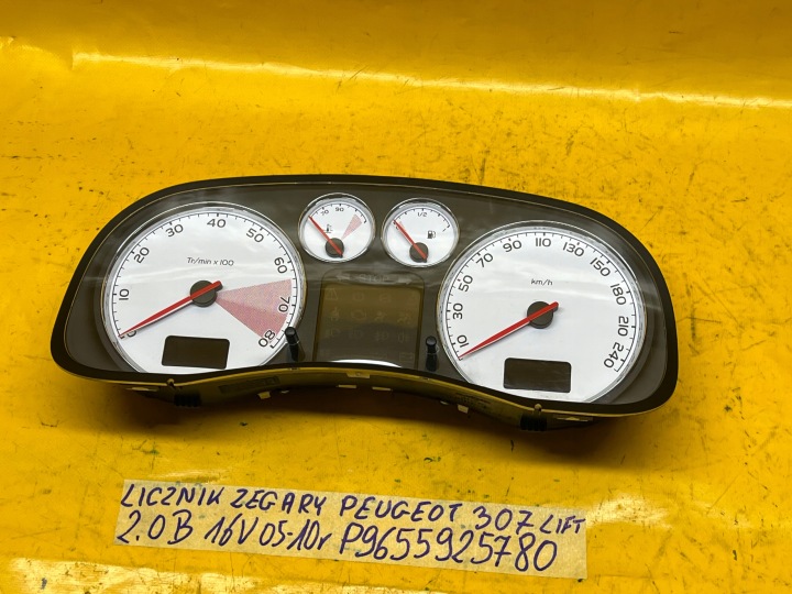 фото №12, Панель приборов peugeot 307 рестайлинг 2,0 b 16v 05-10r p9655925780 9655925780 .