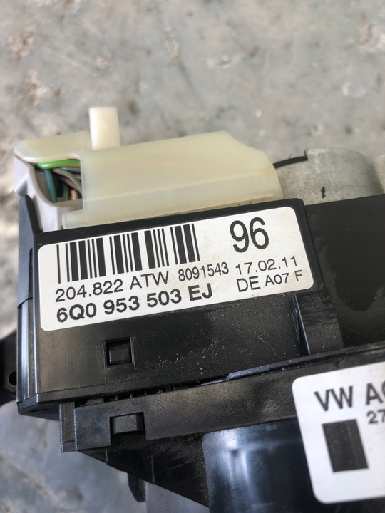 фото №6, Переключатель комбинированный skoda fabia ii рестайлинг 6q0953503ej 279948 a07