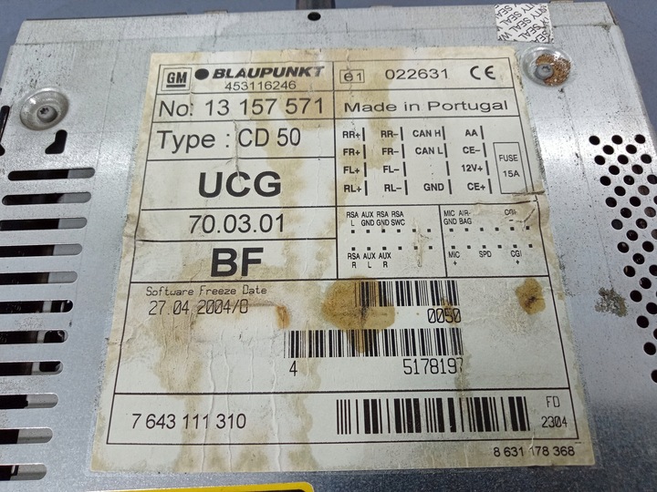 фото №8, Astra iii h радіо заводські oem cd50 13157571