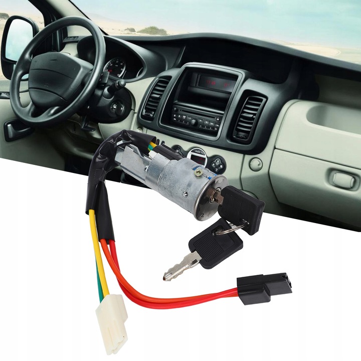 фото №12, Переключатель lufy замок зажигания зажигания з 2 ключами 4pin 7701038365 заменитель