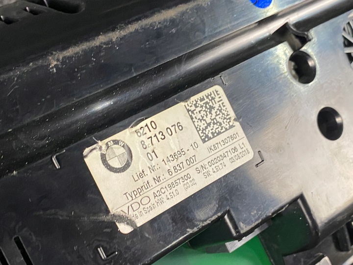 фото №6, Bmw seria 1 f20 lci спидометр приборы европа 8713076