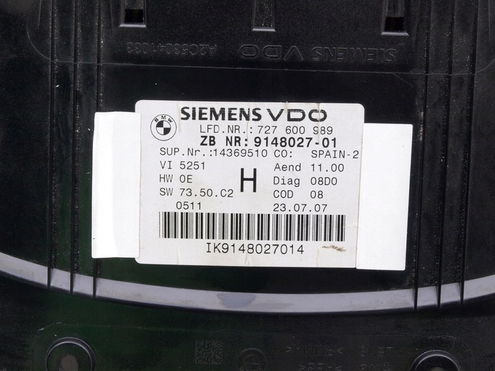 фото №8, Спидометр приборы bmw e90 e91 323i 325i 328i 330i n51 n52 uk 9148027