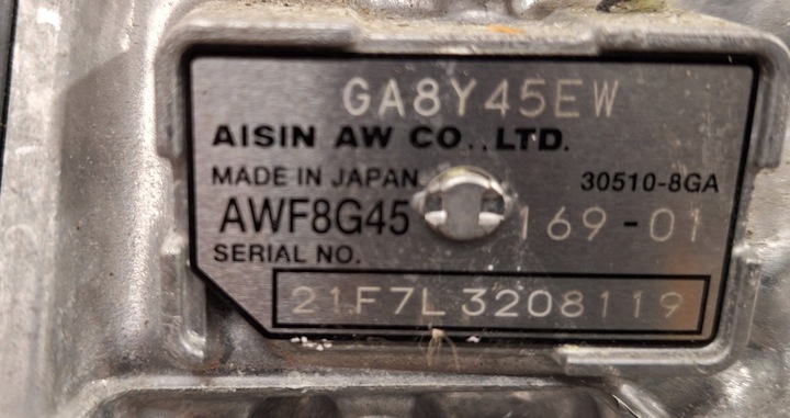 фото №12, Коробка передач коробки передач bmw f39 f48 ga8g45xaw ga8g45aw f60 aisin ga8y45ew 4x4