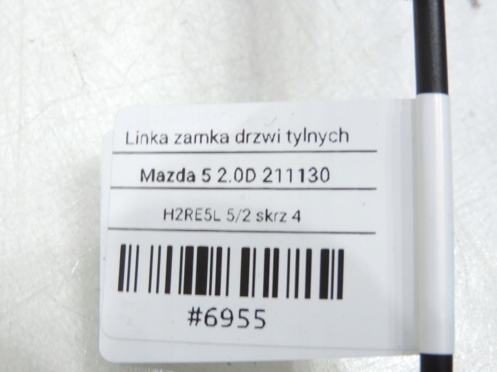 фото №6, Трос трос замка дверь зад mazda 5 i