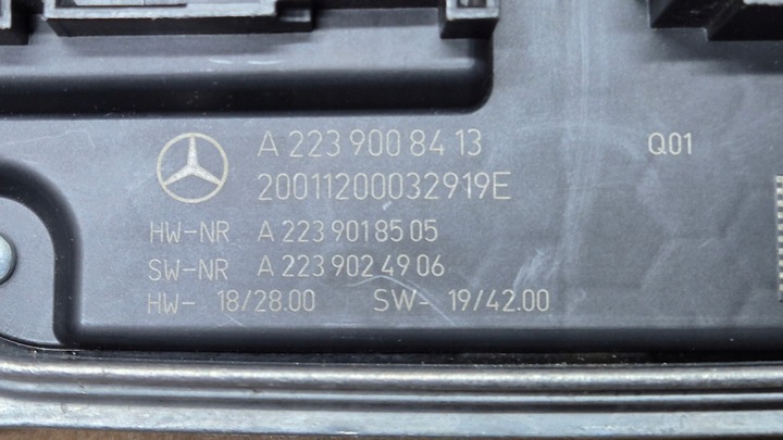 фото №8, Преобразователь модуль лампы led mercedes s-klasa w223 оригинальный номер a2239008413 новая !!!!