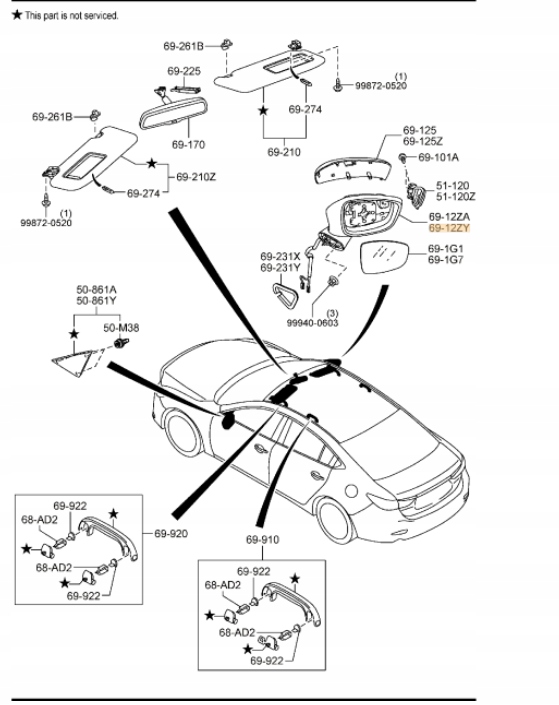 фото №5, Корпус дзеркало лівого оригінальний номер mazda 6 gj gjs169181g